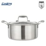 SEMIOALA INOX+CAPAC STICLA IN 3 STRATURI 28x13 CM, 7 L, TITANIUM3, COOKING BY HEINNER - Image 2