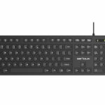 Tastatura Serioux cu fir, interfata USB, 104 taste, material ABS, US Layout, lungime cablu 1.5m PVC, dimensiuni 429*128*20mm; 416g, negru