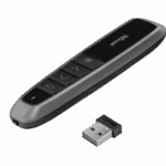 Presenter Trust wireless Bato, 4 butoane, interfata USB-A 2.0, 2 bateri tip AAA, negru