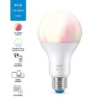 Bec LED RGB inteligent WiZ Connected Colors A67, Wi-Fi, E27, 13W (100W), 1521 lm, lumina alba si color (2700-6500K), compatibil Google Assistant/Alexa/Siri - Image 3