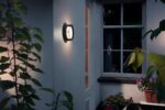 Aplica LED pentru exterior Philips Actea, 12W (83W), 176V, 1200 lm ,lumina calda (2700K), IP44, 189mm, Negru - Image 3