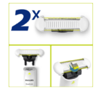 Lame de schimb PHILIPS OneBlade Intimate, unisex, 2 bucăți - Image 2