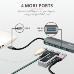 Hub USB Trust Halyx, 4 porturi USB 3.2, negru - Image 6