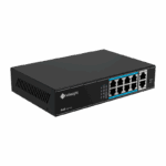 POE Switch Milesight 8 Porturi POE MS-S0208-EL, Porturi: 8 × 10/100 Mbps PoE ports (RJ45),2 × 1000 Mbps uplink ports, Alimentare: Built-in switching power supply AC 100~240 V, 50-60 Hz, 2.2 A; Standard POE: IEEE802.3af/at; Buget POE: max. 120W, max 30W per port, Temperatura de functionare:-20℃~55℃
