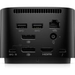 HP Dock Thunderbolt G4 120W, Porturi: 1x USB Type-C/ 4x USB-A 3.2/ 1x audio jack/2x DisplayPort 1.4/ 1x RJ-45/ 1xHDMI 2.0/ 1 x port USB-C DP alt mode; 1 x port Thunderbolt 4, Dimensiuni:98 x 98 x 68 mm. Greutate: 0.68Kg. - Image 3