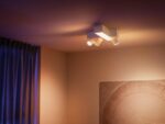 Plafoniera LED RGB Philips Hue Centris, Bluetooth, cu 3xGU10incrucisate ,3x5.7W + LED 25W, 2810 lm, lumina alba si color (2000-6500K), IP20,Metal, Alb - Image 3