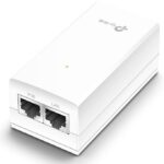 "48V Passive PoE Injector Adapter PORT: 1× Gigabit PoE Port, 1× Gigabit Non-PoE Port SPEC: Data and Power Carried over The Same Cable, 48 V Power Input, 24 W PoE Power, Plastic Case"