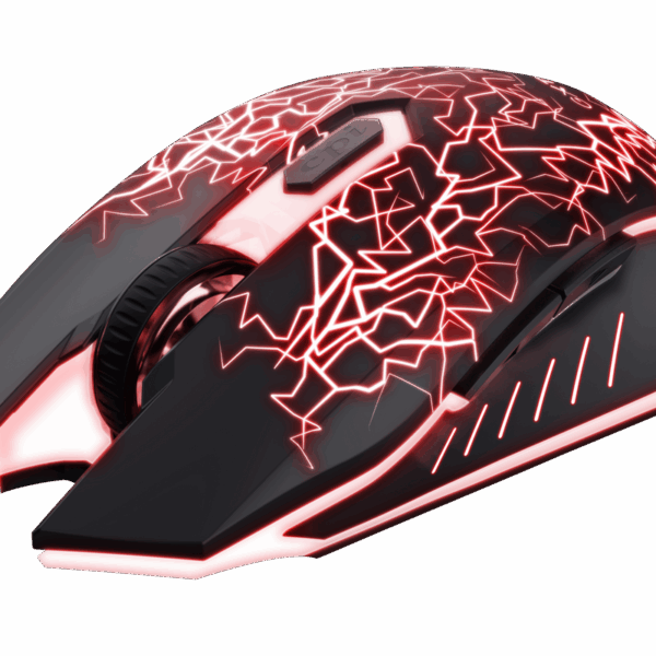 Mouse Trust Basics gaming wireless, 2000 DPI, negru