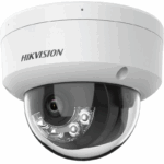 Camera de supraveghere IP Dome 2MP Smart Hybrid Light Hikvision DS-2CD1123G2-LIUF(2.8MM), lentila fixa 2.8mm, iluminare min: Color: 0.005 Lux @ (F1.6, AGC ON),B/W: 0 Lux cu IR 30m, microfon incorporat, slot card de memorie: alarma microSD/microSDHC/microSDXC card pana la 512 GB, alarma la