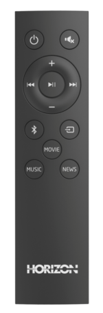 SOUNDBAR HORIZON HAV-S3130 / System 2.1 / Max Audio Power 150W (45W x2 + 60W) / Built-In Subwoofer / Digital Optical / AUX (3.5mm) / HDMI-ARC (CEC) / BT 5.4 / USB Playback / DOT-Matrix Display / Remote + Button Keys / Impedance: 6Ω x2 + 4Ω / Signal to - Image 5