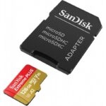 Card de Memorie MicroSDXC SanDisk Extreme PLUS, 128GB, Clasa 10, R/W speed: up to 100MB/s/ 90MB/s, include adaptor SD (pentru telefon) - Image 2