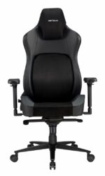 Scaun Gaming Serioux Prime, Capacitate greutate: 150 kg, Material suprafață: Piele, Material textil, Tip cotieră: Cotieră 4D, Tip mecanism: Mecanism tip broască, Tip pârghie pneumatică: 100 mm, ridicare pe gaz clasa 4, Tip bază: 350 mm, bază din aluminiu, Tip roți: 60 mm, roți din poliuretan - Image 2
