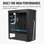 Carcasa Aerocool Bolt neagra Mid Tower NEGRU - Image 3