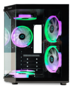 Carcasa SPACER SPCS-GC-AQUARIUM-BK, Micro Tower, Black - Image 2