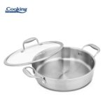 CRATITA INOX+CAPAC STICLA 26X7CM, 3.5L, ATOMIC3, COOKING BY HEINNER - Image 3