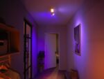 Plafoniera LED RGB Philips Hue Centris, Bluetooth, cu 2xGU10, 2x5.7W +LED 11W, 1560 lm, lumina alba si color (2000-6500K), IP20, Metal, Negru - Image 3