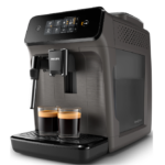 Espressor automat Philips EP1224/00, 1500W, 2 bauturi, sistem clasic de spumare a laptelui, afisaj tactil, rasnita ceramica, filtru Aqua Clean, gri casmir