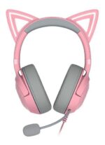 Casti Head-band RAZER Kraken Kitty V2 Quartz Edition, Cu fir, Roz - Image 3