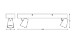 Spot LED dublu ajustabil Ledvance DECOR NEPTUNE, 20W, 1630 lm, lumina calda (3000K), IP20, 508mm, Alb, clasa energetica F - Image 3