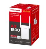 Mercusys Ax1800 Wi-Fi Range Extender ME70X; Dual-Band, Standarde Wireless: IEEE 802.11a/n/ac/ax 5GHz, IEEE 802.11b/g/n/ax 2.4GHz, Viteza wireless: 574 Mbps at 2.4GHz, 1201 Mbps at 5GHz, Interfata: 1 x Gigabit Ethernet Port, 2 x Antene externe, Consum: 13W, Dimensiuni:  138.6 × 100.3 × 68.4 mm. - Image 3