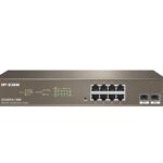 IP-COM 8-Port Gigabit Ethernet managed switch, G3310P-8-150W; Network standard: IEEE 802.3, IEEE 802.3u, IEEE 802.3ab, IEEE 802.3x, IEEE 802.3z, IEEE 802.1p, IEEE 802.1q, IEEE 802.1w, IEEE 802.1d, IEEE 802.3af, IEEE 802.3at, Interfata: 8 x 10/100/1000 Base-T Ethernet ports (Data/Power), 2 x 100/1000