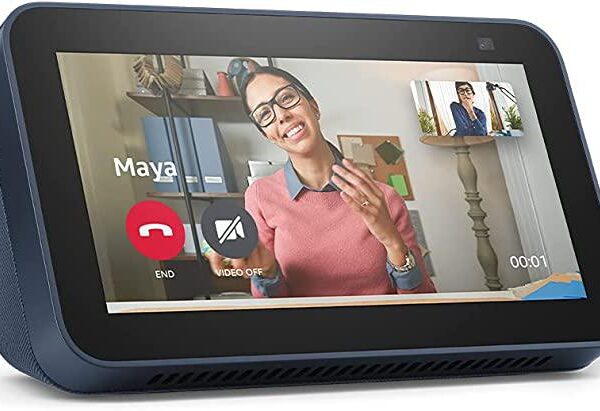 Boxa inteligenta Amazon Echo Show 5 (2nd Gen), 5.5" Touch Screen, Camera 2 MP, Wi-Fi, Bluetooth, albastru