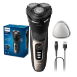 Aparat de ras PHILIPS Seria 3000 S3242/12  Wet&Dry, Autonomie 60 min, 3 elemente de taiere, Auriu, L x A x I (mm) 80x140x190