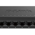 D-Link Switch DGS-108GL, 8 porturi Gigabit, Capacity 16Gbps, desktop, faramanagement, metal, negru, fara ventilator, D-link Green Technology.