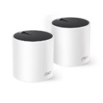 TP-Link AX3000 whole home mesh Wi-Fi 6 System, Deco X55(2-pack);  Standarde Wireless: IEEE 802.11ax/ac/n/a 5 GHz, IEEE 802.11ax/n/b/g 2.4 GHz, Interfata: 3 LAN/WAN Gigabit Ethernet Ports, 2 x antene interne per unitate, 2402 Mbps (5 GHz), 574 Mbps (2.4 GHz). - Image 4