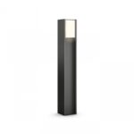 Stalp LED pentru exterior Philips Hue Turaco, 9W (60W), 806 lm ,luminacalda (2700K), dimabila, IP44, 802x121mm, Antracit