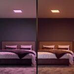Panou inteligent LED RGB Philips Hue Surimu SQ, Bluetooth, 25W, 1760 lm, lumina alba si color (2000-6500K), IP20, 30cm, Aluminiu, Alb - Image 3
