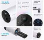 TP-Link camera Supraveghere WIFI, wireless TAPO C420S1, Senzor: 1/3", Rezolutie:  2K QHD (2560 × 1440 px), obiectiv: F/NO: 1.61±10%; Focal Length: 3.18mm±5%, Unghi de Vizualizare: 113°, Night Vision: IR 15m, 2- way audio, microfon si difuzor integrate, Standarde wireless: IEEE 802.11b/g/n, 2.4 GHz - Image 3