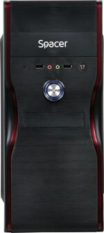 Carcasa SPACER New Mercury, Mid Tower, Black - Image 2