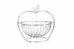COS FRUCTE METALIC CU STAND, 30x29 CM,VANORA HOME - Image 2