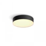 Plafoniera LED Philips Hue Enrave, Bluetooth, 9.6W, 1220 lm, luminaalba(2200-6500K), IP20, 26.1cm, Negru, Intrerupator cu variator i nclus