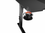 Birou gaming Genesis Holm Modular 160, material lemn/metal, reglabil pe inaltime 70 - 90 cm, iluminare RGB, management cabluri, negru - Image 20