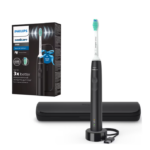 Periuta de dinti sonica electrica PHILIPS Sonicare Seria 3100 HX3673/14, 31000 miscari/minut, 1 mod de curatare, Senzor presiune, Functia BrushSync, 1 cap de periere, Negru, L x A x I (mm) 63x139x220