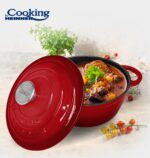 CRATITA FONTA EMAILATA+CAPAC 20x10 CM, 2.4 L, RED LINE, COOKING - Image 4