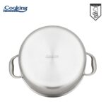 SEMIOALA INOX+CAPAC STICLA IN 3 STRATURI 28x13 CM, 7 L, TITANIUM3, COOKING BY HEINNER - Image 4